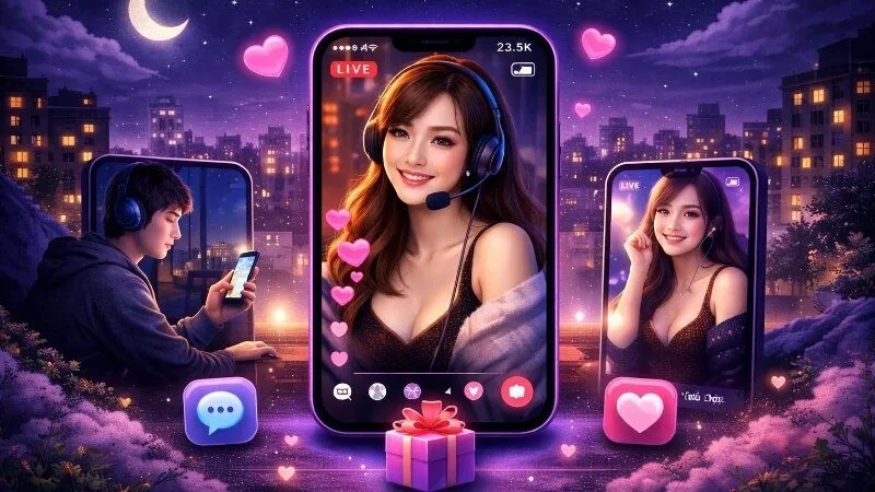 app-live-show-cho-nguoi-co-don-dem-khuya-giai-toa-tam-tinh